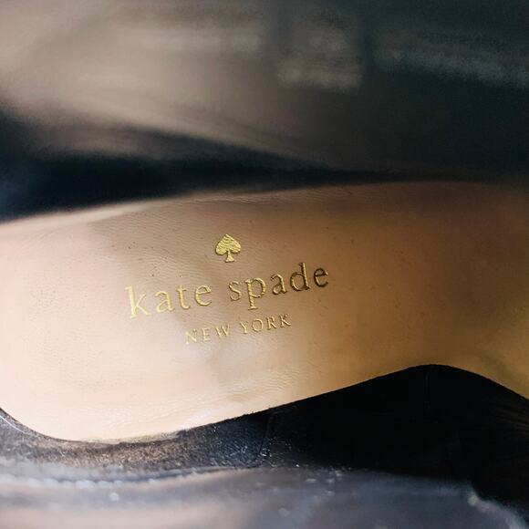 KATE SPADE Boots Liverpool Suede Ankle Love Cat Meow Cherry Sequin Embellished - Picture 10 of 11